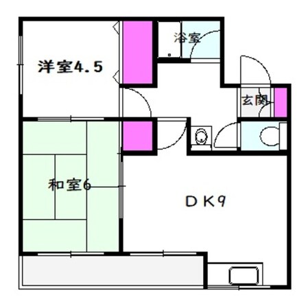 清水ハイツの物件間取画像